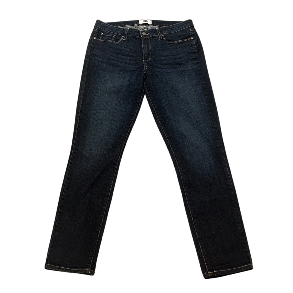 PAIGE Kylie Crop Slim Jeans | “Deep Purple” (Dark Blue/ Indigo Wash) | Size 31